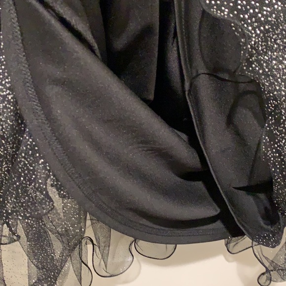 Tulle Black Dress Size 10 - Picture 6 of 7